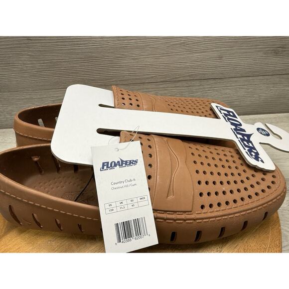 Floafers Country Club Driver 2.0 Loafers Men\'s Chestnut Perforated Shoes Size 12 main image 6